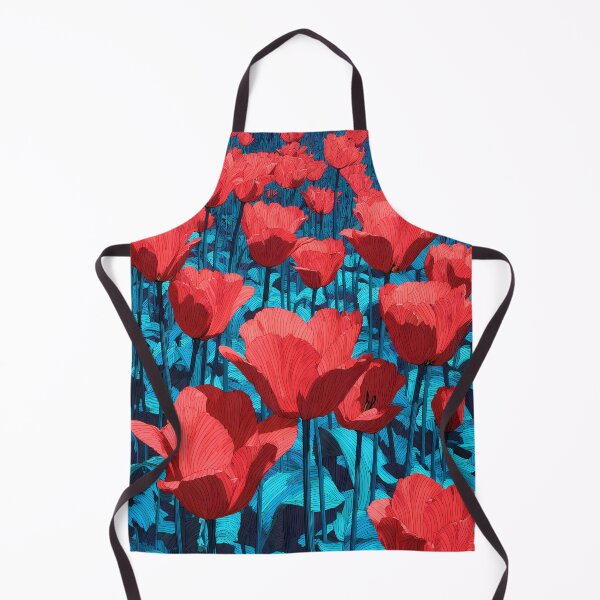 Item preview, Red Tulips Painting Vibrant Garden Art designed and sold by AutoPopStudio.