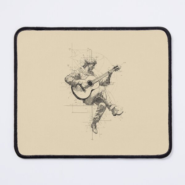 Item preview, Vitruvian Guitarist designed and sold by StudioRedKoala.