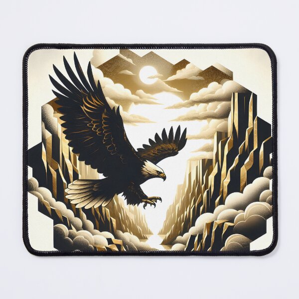 Item preview, Charcoal Eagle and Cliffs, Ai Generated Art  designed and sold by ACC .