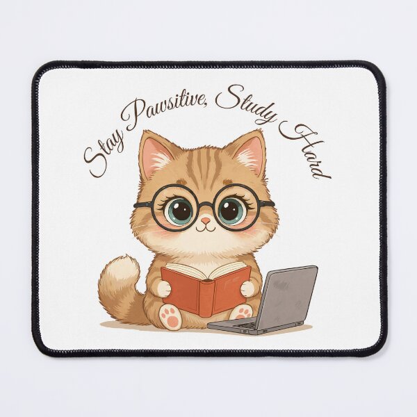 Item preview, Cute Cat Study - Ctrl + Alt + Purr designed and sold by sherifshaaban.