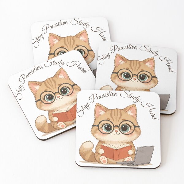 Item preview, Cute Cat Study - Ctrl + Alt + Purr designed and sold by sherifshaaban.
