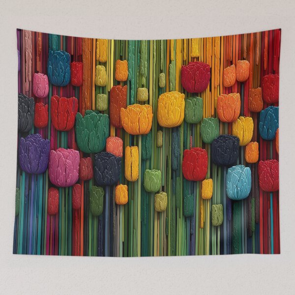 Item preview, Dreamy Tulips Painting Pastel Floral Art designed and sold by AutoPopStudio.