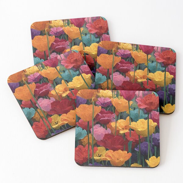 Item preview, Dutch Tulips Inspired Painting Fine Art designed and sold by AutoPopStudio.