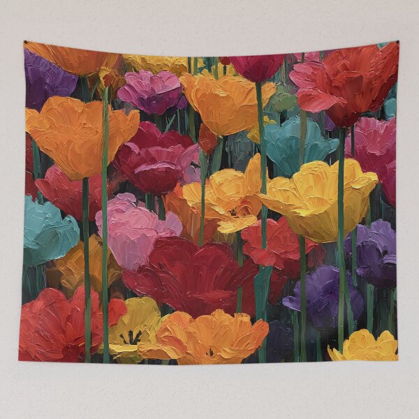 Item preview, Dutch Tulips Inspired Painting Fine Art designed and sold by AutoPopStudio.