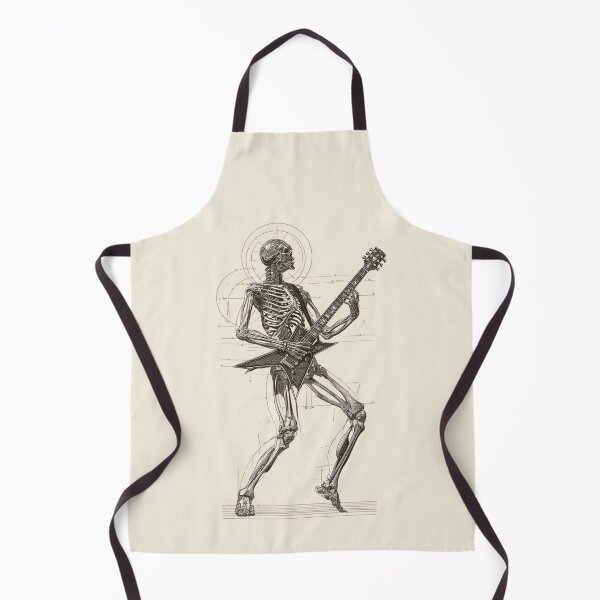 Item preview, Vitruvian Skeleton Guitarist designed and sold by StudioRedKoala.