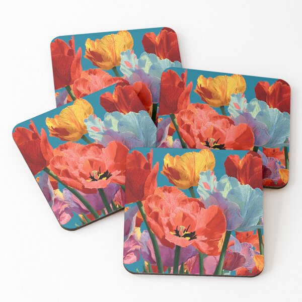 Item preview, Tulips Painting Delicate Floral Print designed and sold by AutoPopStudio.