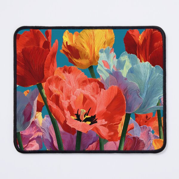 Item preview, Tulips Painting Delicate Floral Print designed and sold by AutoPopStudio.