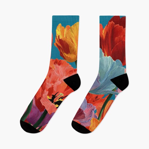 Item preview, Tulips Painting Delicate Floral Print designed and sold by AutoPopStudio.