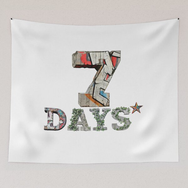 Item preview, 7 Days Graffiti Urban Street Art Design designed and sold by DesignArtist.ia.