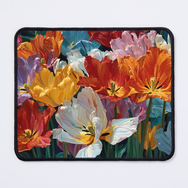 Item preview, Bright Tulips Artwork Blooming Flower Design designed and sold by AutoPopStudio.