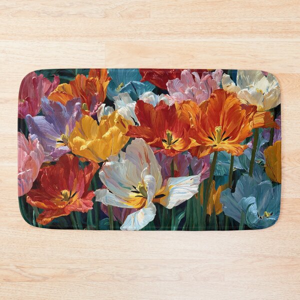 Item preview, Bright Tulips Artwork Blooming Flower Design designed and sold by AutoPopStudio.