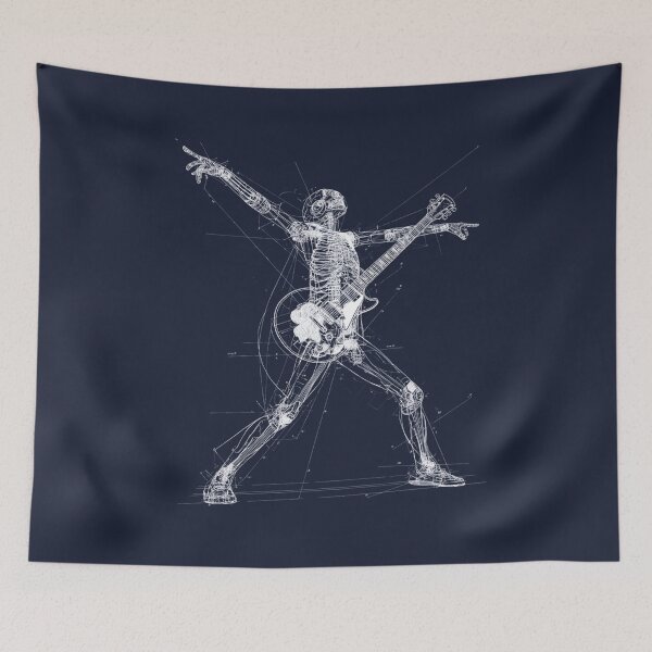 Item preview, Skeleton Guitarist designed and sold by StudioRedKoala.