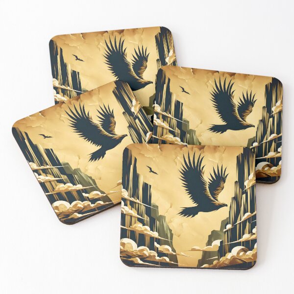Item preview, Parchment Eagle and Cliffs, Ai Generated Art  designed and sold by ACC .