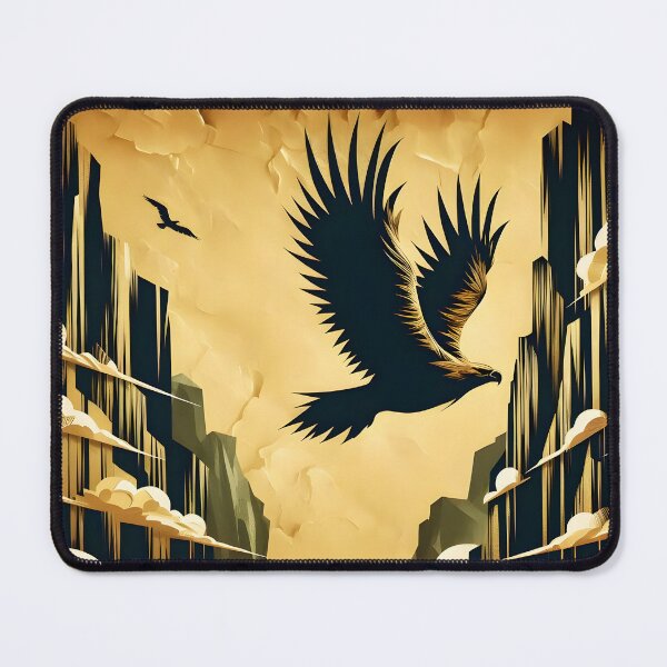 Item preview, Parchment Eagle and Cliffs, Ai Generated Art  designed and sold by ACC .
