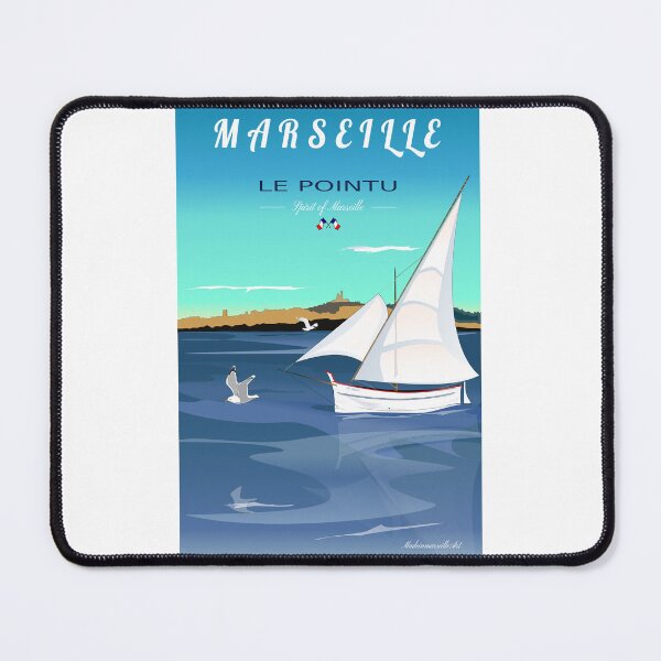 Item preview, Marseille Le Pointu Traditional Boat Art Poster Vintage designed and sold by Bobraiis.