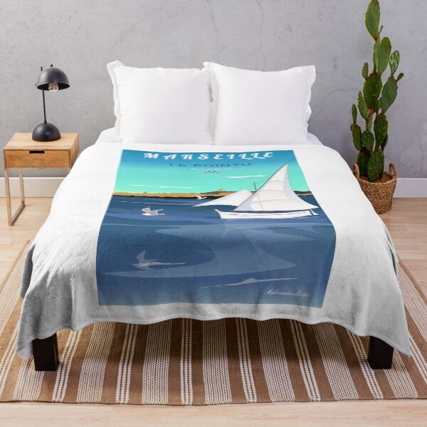 Item preview, Marseille Le Pointu Traditional Boat Art Poster Vintage designed and sold by Bobraiis.