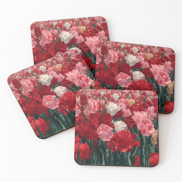 Item preview, Romantic Tulips Painting for Bedroom Décor designed and sold by AutoPopStudio.