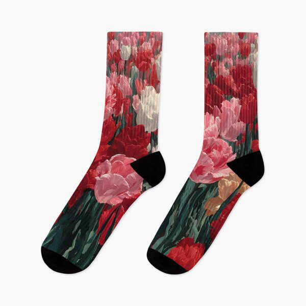 Item preview, Romantic Tulips Painting for Bedroom Décor designed and sold by AutoPopStudio.
