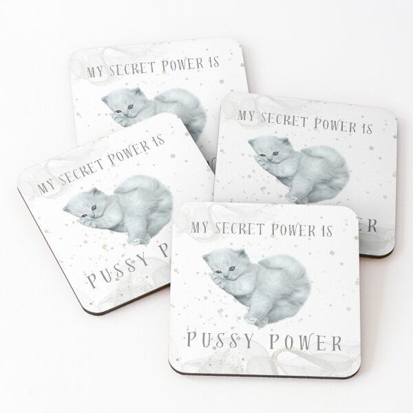 Item preview, My Secret Power is Pussy Power | Adult Humour designed and sold by The Courtesan Boutique.