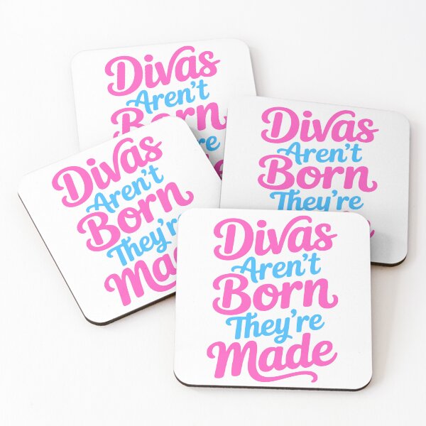 Aperçu de l'œuvre Les divas ne naissent pas, elles le deviennent ! Pink Girly créée et vendue par PMCreative.