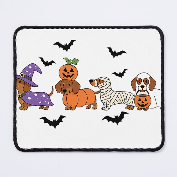 Item preview, Funny Dachshund Halloween Costumes Parade designed and sold by EulaliaKoepp.