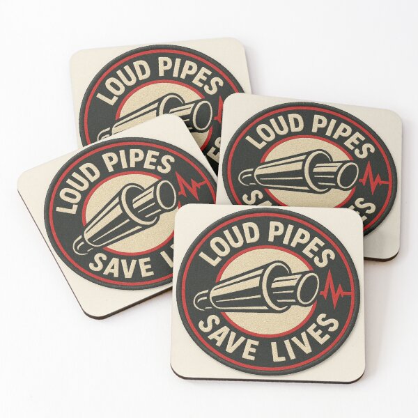 Item preview, Loud pipes save lives, a vintage motorcycle mantra! designed and sold by grittyjohn.