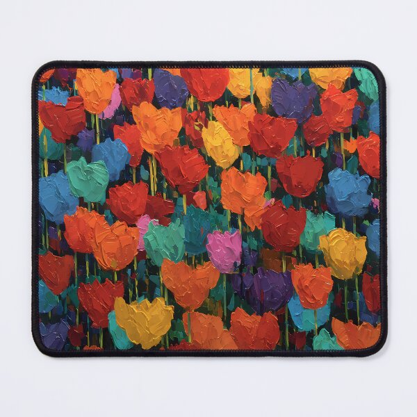 Item preview, Modern Tulips Painting Colorful Home Art designed and sold by AutoPopStudio.