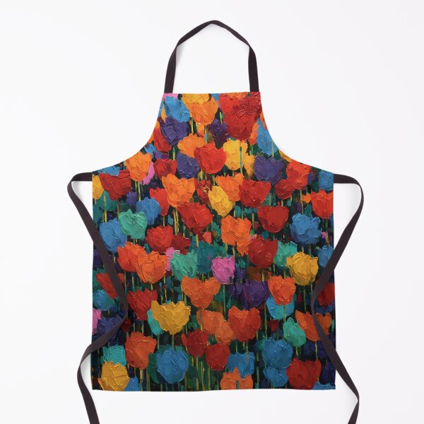 Item preview, Modern Tulips Painting Colorful Home Art designed and sold by AutoPopStudio.