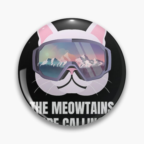 Item preview, Skiing Cat Lover The Meowtains Are Calling Skier  a designed and sold by gelsgnjwxqg16.