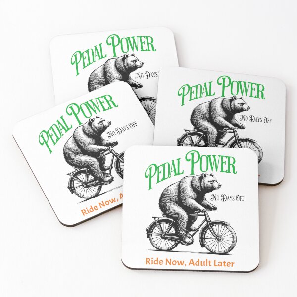 Item preview, Pedal Power – No Days Off. Ride Now, Adult Later designed and sold by Fess84.