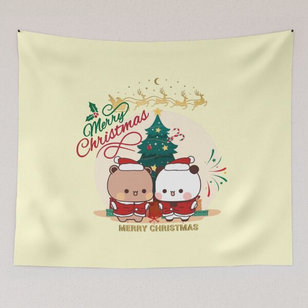 Item preview, Merry Christmas Bubu Dudu Panda And Brownie Bear True Love Couple 2026 designed and sold by BrightStreets.