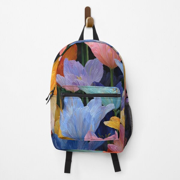 Item preview, Field of Tulips Painting Vibrant Garden Scene designed and sold by AutoPopStudio.