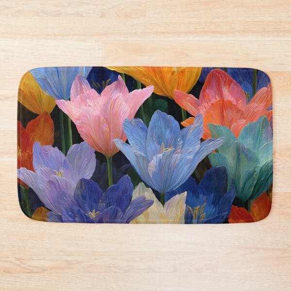 Item preview, Field of Tulips Painting Vibrant Garden Scene designed and sold by AutoPopStudio.