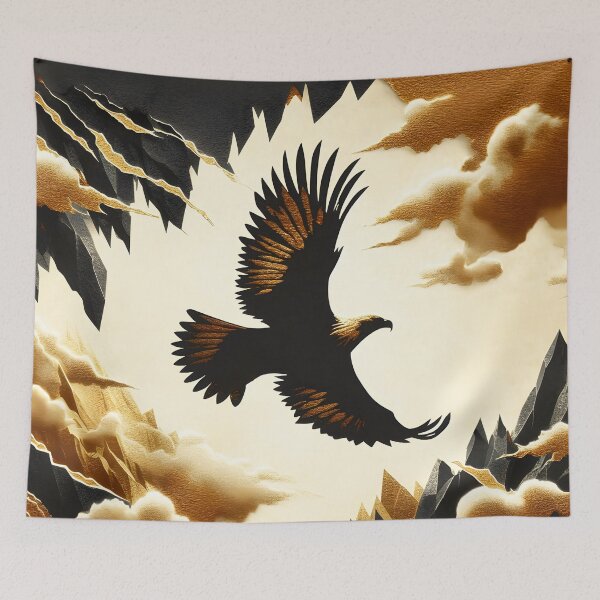 Item preview, Torn Paper Eagle in the Clouds, Ai Generated Art  designed and sold by ACC .