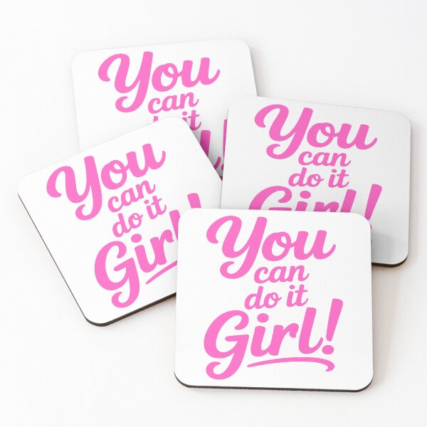 Item preview, You can Do It Girl! Pink Girly designed and sold by PMCreative.