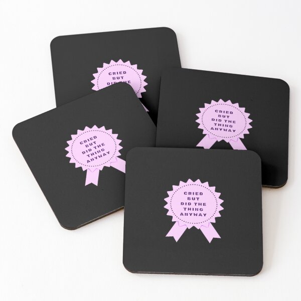 Item preview, Did The Thing Anyway Pink | Badge of Honor Motivational designed and sold by creativerooney.