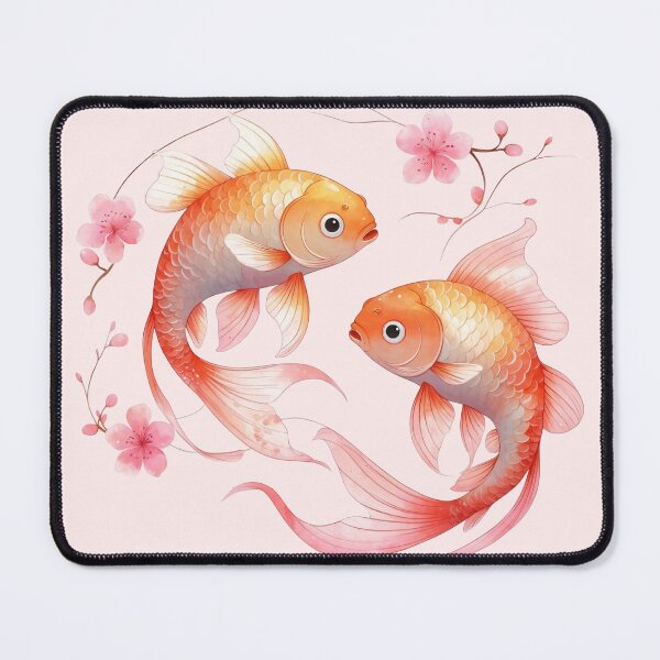 Item preview, Graceful Dual Koi Fish Elegance designed and sold by 0606PM.