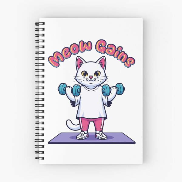 Item preview, Yoga Mat Cat - Meow Gains designed and sold by sherifshaaban.
