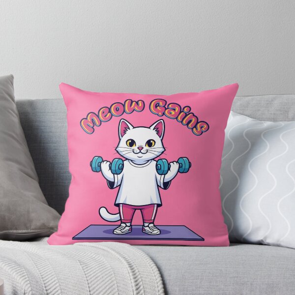 Item preview, Yoga Mat Cat - Meow Gains designed and sold by sherifshaaban.