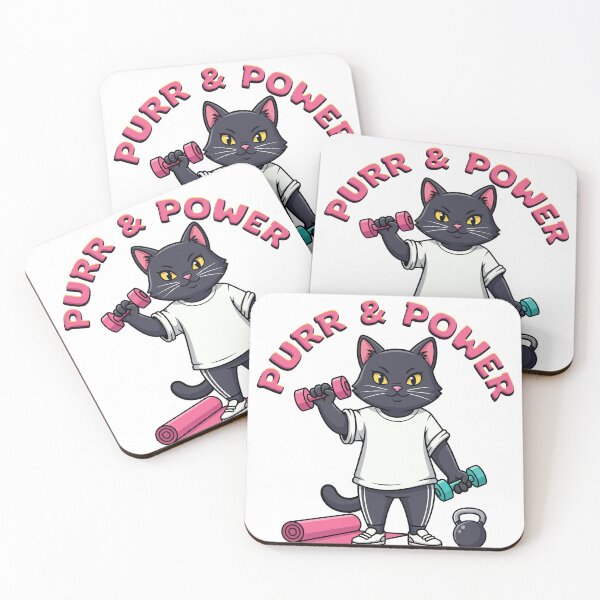 Item preview, Yoga Mat Cat - Purr & Power designed and sold by sherifshaaban.