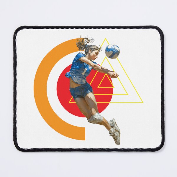 Item preview, Volleyball Player Bump Action Dynamic Bump on Geometric Background designed and sold by daila70.