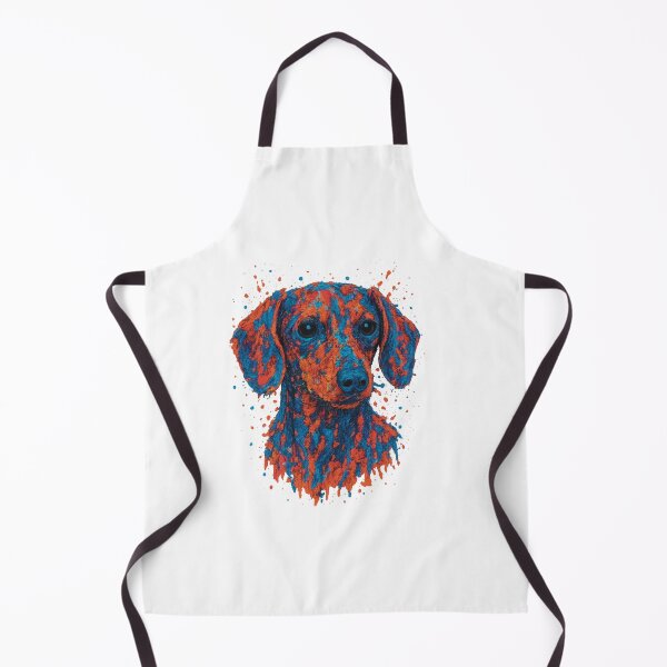 Item preview, Paint Spatter Style Dachshund Sausage Dog Print designed and sold by Pokah79.