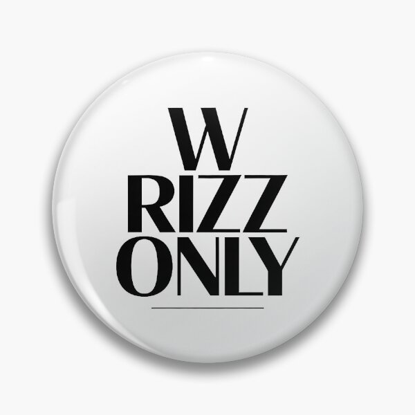 Item preview, Minimalist W Rizz Only Typography Streetwear Design designed and sold by Amanda's Factory.
