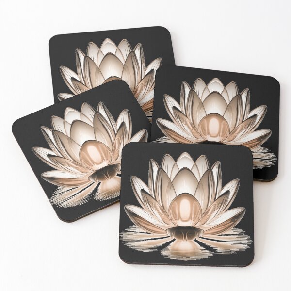 Item preview, Glowing Glass Lotus – Abstract Vector designed and sold by AUA-Diamond7.