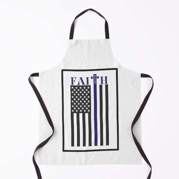 Item preview, Black& Blue Faith in Jesus USA Flag designed and sold by Holy Coast Threads (Formerly ChristianFlower).