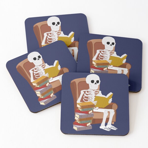 Item preview, Skeleton Book Lover designed and sold by CheriTanya.