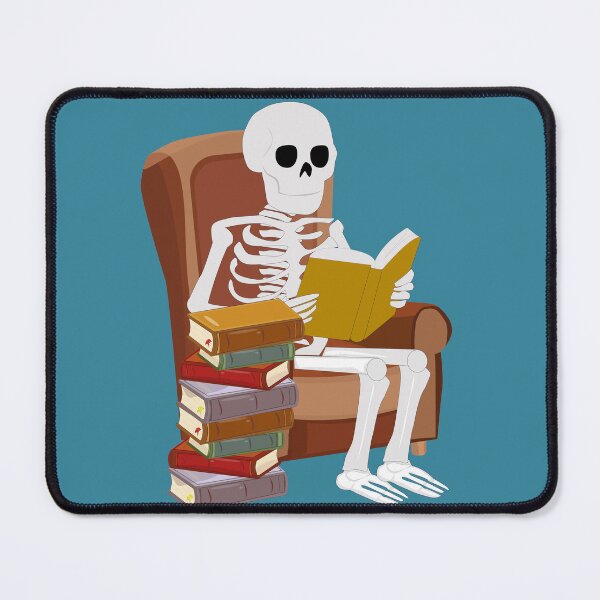 Item preview, Skeleton Book Lover designed and sold by CheriTanya.