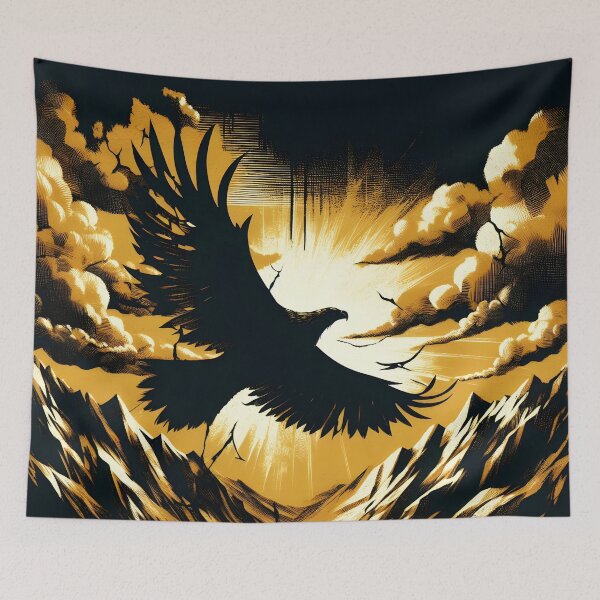 Item preview, Charcoal Eagle in the Clouds, Ai Generated Art  designed and sold by ACC .