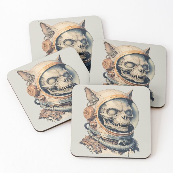 Item preview, Zombie Astro Cat - Undead Cat in a Spacesuit designed and sold by NightTimeJ.