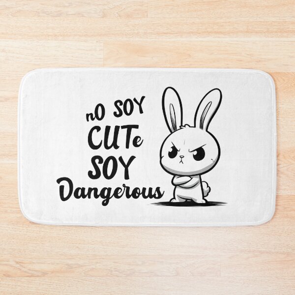 Item preview, Dangerous cute black and white Bunny designed and sold by ZMaria.